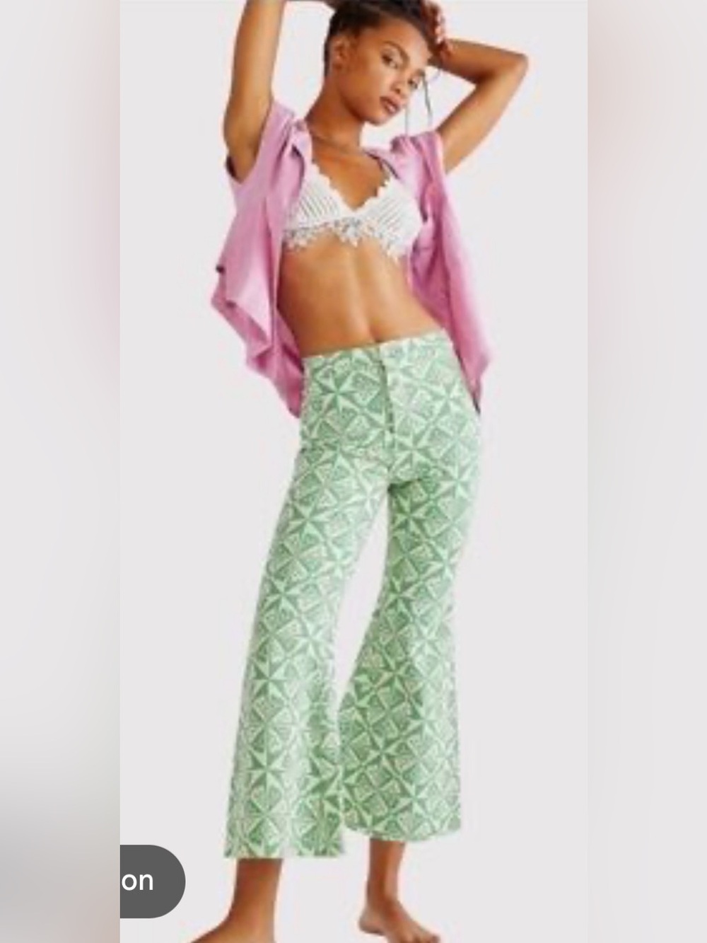 We The Free Youthquake Printed
Crop Flare Jeans
